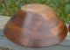 Vintage Old Wooden Turned Pieced Wood Bowl Set,  Large Bowl & 5 Smaller Bowls photo 5