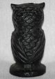 Vintage Miniature Cast Iron Owl Figure Figurine Heavy Possibly Hubley Antique Metalware photo 3