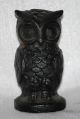 Vintage Miniature Cast Iron Owl Figure Figurine Heavy Possibly Hubley Antique Metalware photo 5