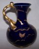 Ludwig Wessel Germany Blue Very Decorated Birds Horizon Pitcher 1875 - 1900 Signed Jugs photo 5