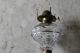19th Century Glass & Brass Oil Lamp,  Honeycomb,  W Chimney,  Mint Cond Lamps photo 2