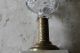 19th Century Glass & Brass Oil Lamp,  Honeycomb,  W Chimney,  Mint Cond Lamps photo 3