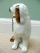 19thc Staffordshire Copper Lustre Hearth Dog Open Leg Figurines photo 4