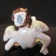 Tumbling Antique Volkstedt German Dresden Porcelain Cherub Angel Figurine Baby Figurines photo 3