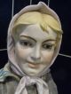 Pair German Bisque Bust By Royal Rudolstadt - Heubach Bisque Doll Quality Figurines photo 6