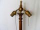 Victorian Hand Carved Antique Orig Finish Floor Lamp Stand Light Vtg Mahagony Lamps photo 10