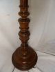 Victorian Hand Carved Antique Orig Finish Floor Lamp Stand Light Vtg Mahagony Lamps photo 6