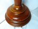 Victorian Hand Carved Antique Orig Finish Floor Lamp Stand Light Vtg Mahagony Lamps photo 7