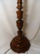Victorian Hand Carved Antique Orig Finish Floor Lamp Stand Light Vtg Mahagony Lamps photo 8