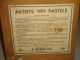 Vintage ✰ Weber Co.  Artist Pastel Colors Empty Wooden Box W/ Cool Clasp Hook Boxes photo 3