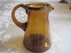 Antique Blown Amber Swirl Sturdy Glass Pitcher For Syrup,  Cream,  Dressing Or ??? Pitchers photo 4