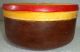 Antique Old 1 Pieceteak Wood Rare Hand Carved Lacquer Police Serving Bowls Bowls photo 1