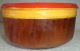 Old 1 Pieceteak Wood Rare Hand Carved Lacquer Police Serving Bowls Bowls photo 1