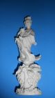 Signed White Porcelain Buddha Blanc De Chine Guan Yin Figurines photo 3
