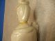 Signed White Porcelain Buddha Blanc De Chine Guan Yin Figurines photo 8