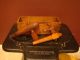 Old 5 Lb.  American Cheese Box With 2 Wooden Keg Beer Taps - Boxes photo 3