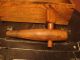 Old 5 Lb.  American Cheese Box With 2 Wooden Keg Beer Taps - Boxes photo 6