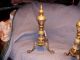 Fine Quality Chippendale Ball Claw Brass Virginia Metalcrafters Style Andirons Metalware photo 1