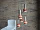 60’s/70’s Midcentury Modern Danish Hanging Lamp,  Guzzini Stilnovo Panton Era Mid-Century Modernism photo 3