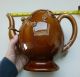 Copeland & Garret Earthenware Cadogan Teapot In Brown Glaze C 1833 - 1847 Teapots & Tea Sets photo 1
