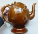 Copeland & Garret Earthenware Cadogan Teapot In Brown Glaze C 1833 - 1847 Teapots & Tea Sets photo 2