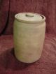 Stoneware Jar With Lid Made For Wayman ' S Snuff Printed On The Bottom 9 1/4 