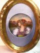 19th.  C.  French Enamel Painting On Copper Of Flemish Maiden Other photo 1