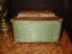 Antique,  Exquisite,  Wooden Tramp Art Jewelry Box Boxes photo 6