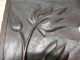 Pr 19thc Oak Carving With Exotic Raised Floral Decor Other photo 4
