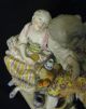 Large Antique German Figurine Of Couple - Ca 1880 Figurines photo 2