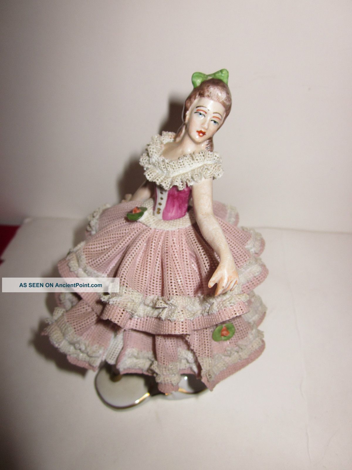 Antique German Porcelain Dresdener - Thuringen? Dancer - Amazing Figurines photo