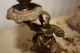 Gilded Bronze Gorgeous Lady Candleholder Nr Metalware photo 1
