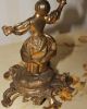 Gilded Bronze Gorgeous Lady Candleholder Nr Metalware photo 2