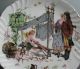 Antique 1865 Utzschneider/sarreguemines Series Plate - Artist Initials & Dated Plates & Chargers photo 1