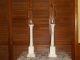 Antique Italian Marble Lamps With Silk Shades Lamps photo 1