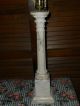 Antique Italian Marble Lamps With Silk Shades Lamps photo 3