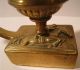Rare Art Nouveau Equestrian Hand Made Heavy Solid Brass Candle Match Box Holder Metalware photo 2
