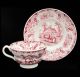 Staffordshire Childs Red Cup And Saucer Set Goat J&r Godwin C 1835 Transferware Cups & Saucers photo 2