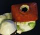 Antique Ceramic Match Holder - Young Woman Gardener Figurines photo 3