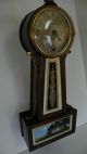Antique New Haven 8 - Day Banjo Clock,  Brass Eagle Finial,  Monticello,  Winsome Clocks photo 5