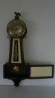 Antique New Haven 8 - Day Banjo Clock,  Brass Eagle Finial,  Monticello,  Winsome Clocks photo 7