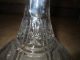 Spectacular Anitique Crystal Glass Decanter,  Frosted,  Optic Coin, Decanters photo 3