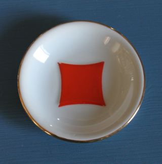 Vintage Naaman Porcelain Saucer Plate Golden Bar 4 