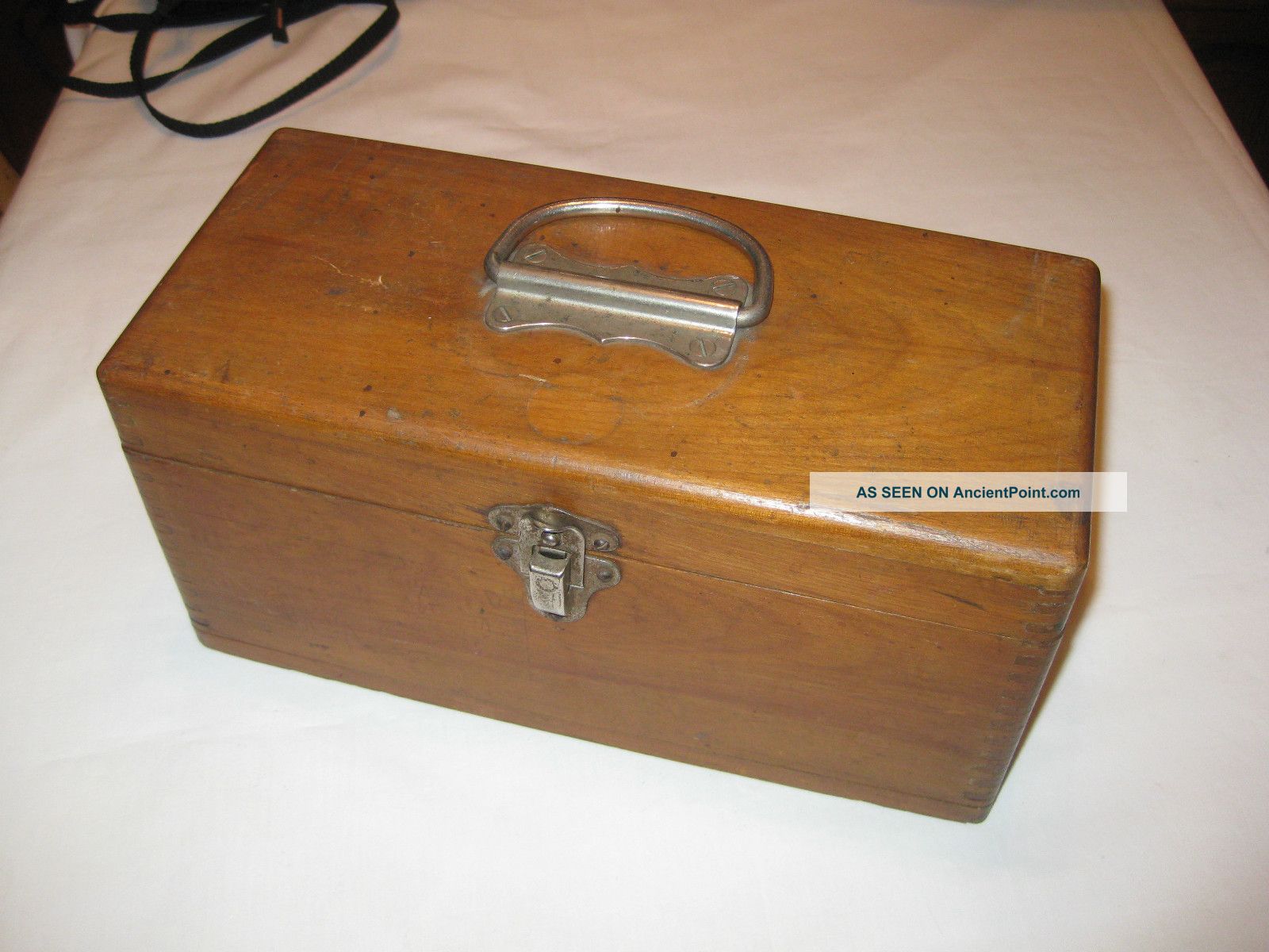 Antique Primitive Finger Joint Box From Industrial Use Boxes photo