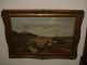 Very Old Oil Painting,  { Man With His Sheep,  With A Great Frame } Is Antique Other photo 10