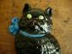 Antique Cast Iron Black Cat Doorstop Hubley?? Metalware photo 1