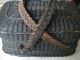 Rare Antique C 1870 France French Napoleon Iii Wicker Basket 