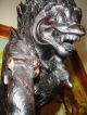 Vintage Monkey General Dragon Wood Statue Indonesian Bali Balinese Sculpture Carved Figures photo 1