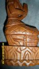 Handcarved Polished Wood Figurine Carved Figures photo 4