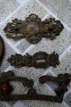Antique Brass Cabinet Hardware Key Hole Cover - Lot Metalware photo 1